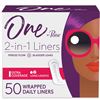 Image 1 : NEW 50 DAILY LINERS ONE POISE 2-IN-1 LINERS