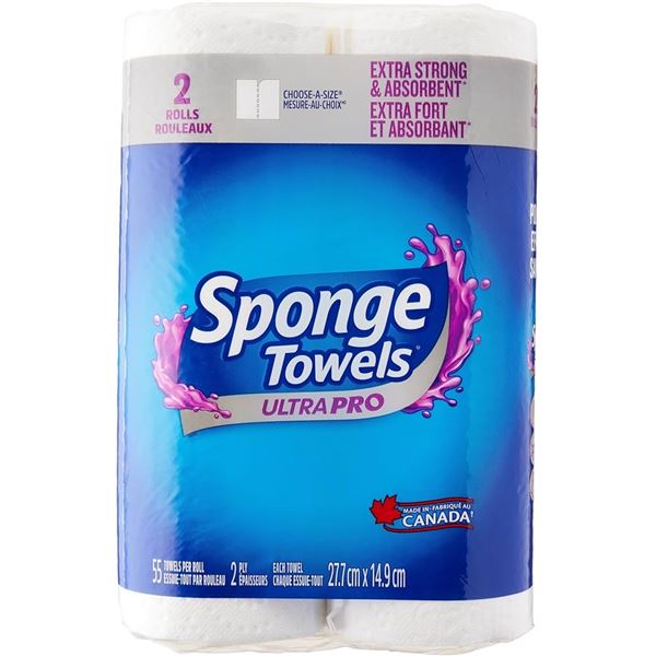 NEW 2 X 55 TOWELS SPONGE TOWELS