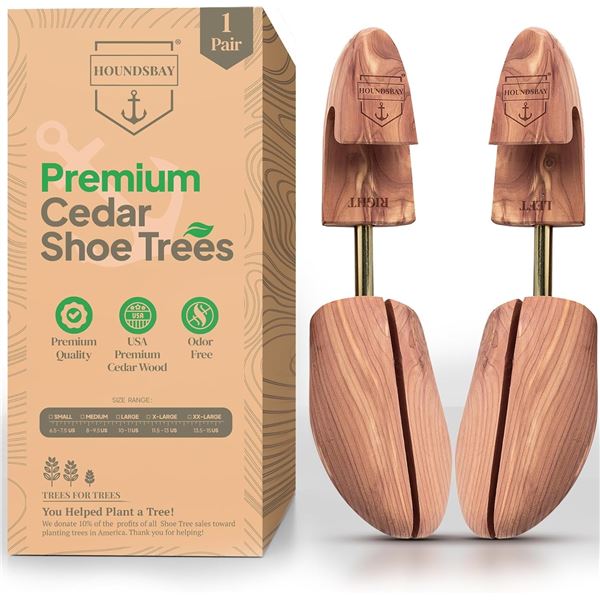 NEW HOUNDSBAY MENS CEDAR SHOE SPLIT TOE LARGE