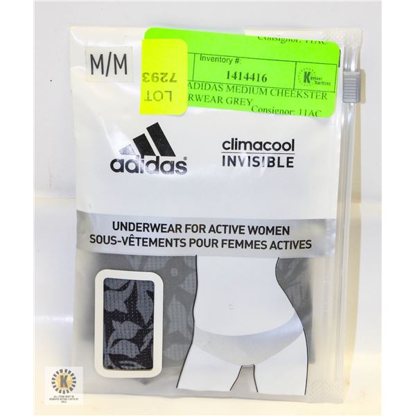 NEW ADIDAS MEDIUM CHEEKSTER UNDERWEAR GREY