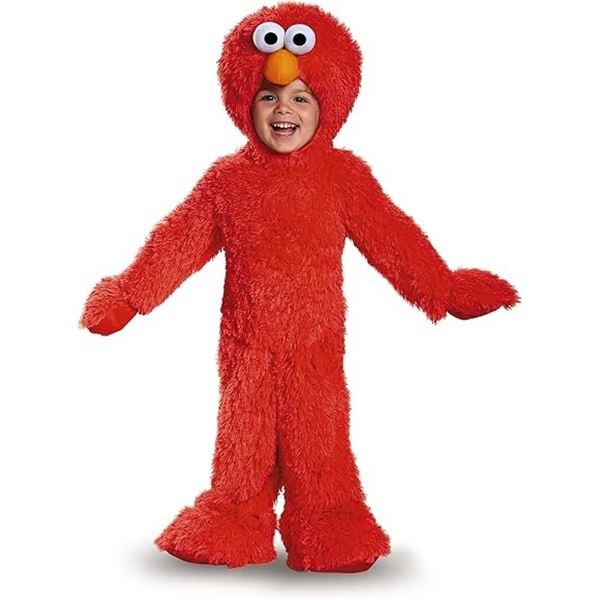 NEW SEASAME STREET ELMO TODDLER COSTUME 3T-4T