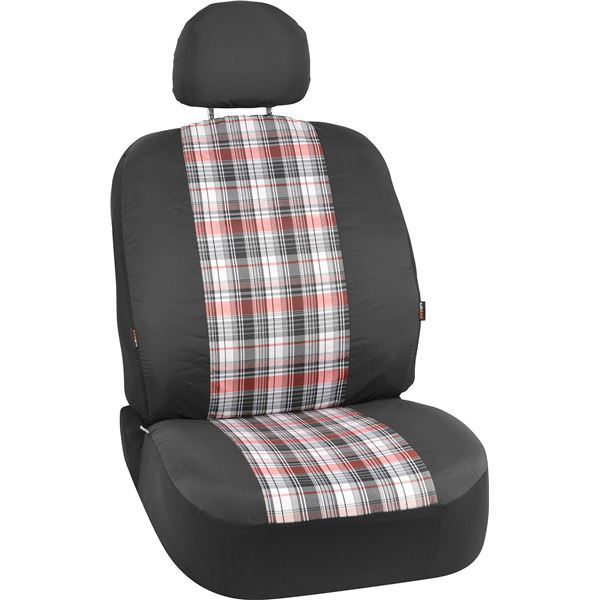 NEW REPACKED BELL SEAT COVER PLAID BLACK