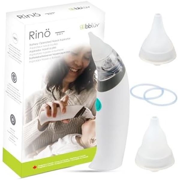 NEW BBLUV RINO BATTERY OPERATED NASAL ASPIRATOR