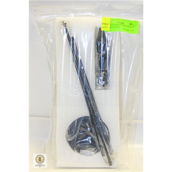 NEW REPACKED SET OF 3 CANDLE HOLDERS BLACK