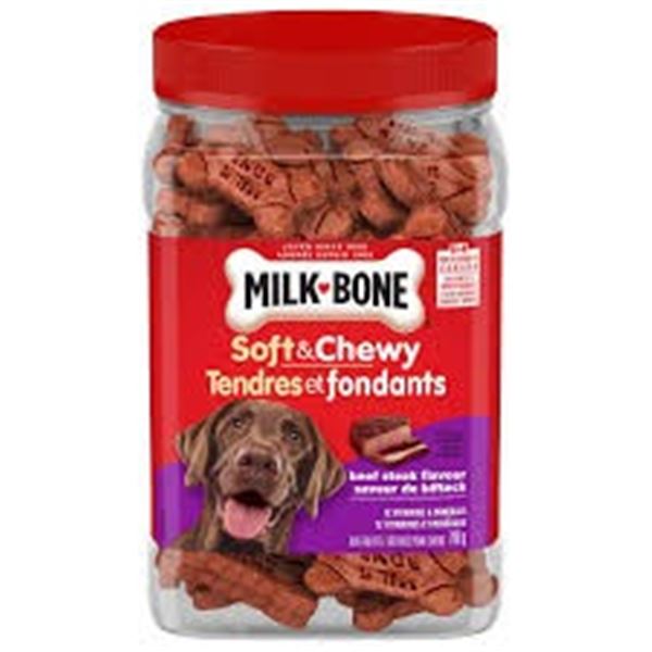 NEW 708G MILK BONE SOFT & CHEWY BEEF STEAK FLAVOUR