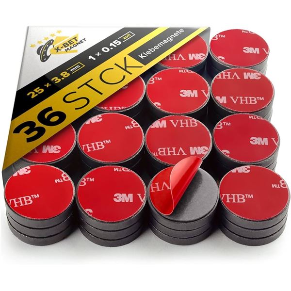 NEW 36 PIECES CERAMIC MAGNETS 25MM X 3.8MM