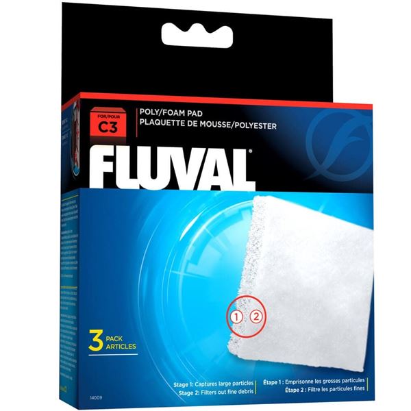 NEW 3 FLUVAL POLYFOAM PAD