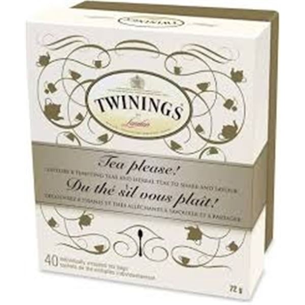 NEW 72G TWININGS TEA PLEASE! 40 TEA BAGS