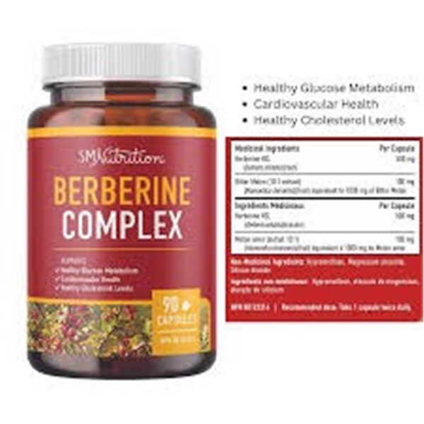 NEW 90 CAPS BERBERINE COMPLEX