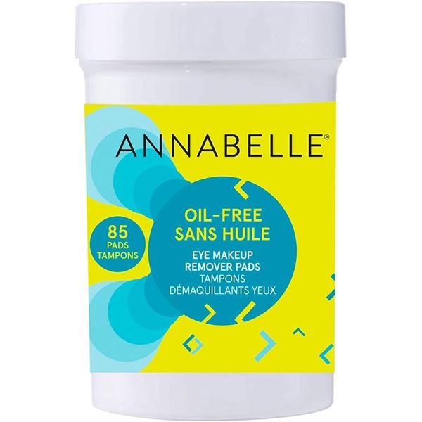 NEW 85 PADS ANNABELLE OIL-FREE EYE MAKEUP REMOVER