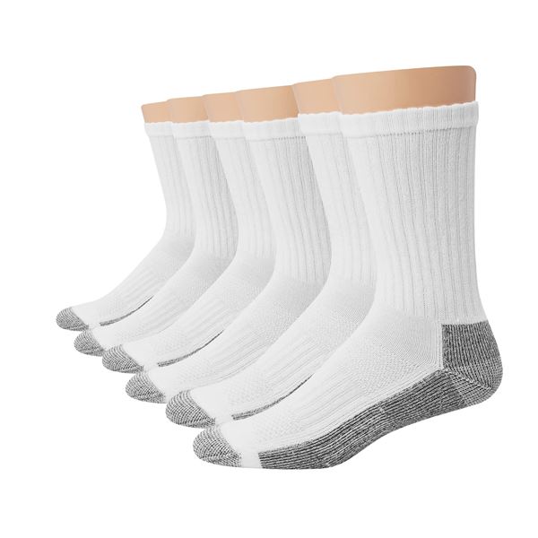 NEW HANES 6 PAIRS SPORTS CUTS SOCKS 6-12 SIZE