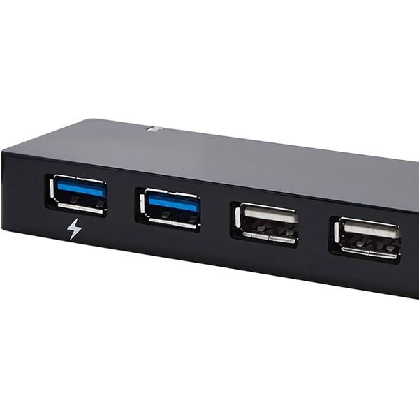 NEW AMAZON BASICS USB 3.0 10-PORT HUB WITH ADAPTER