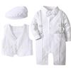 Image 1 : NEW MOMBEBE COSLAND BABY BOYS WHITE ROMPER 2-3T