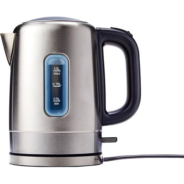 AMAZON BASICS 1L STAINLESS STEEL ELECTRIC KETTLE