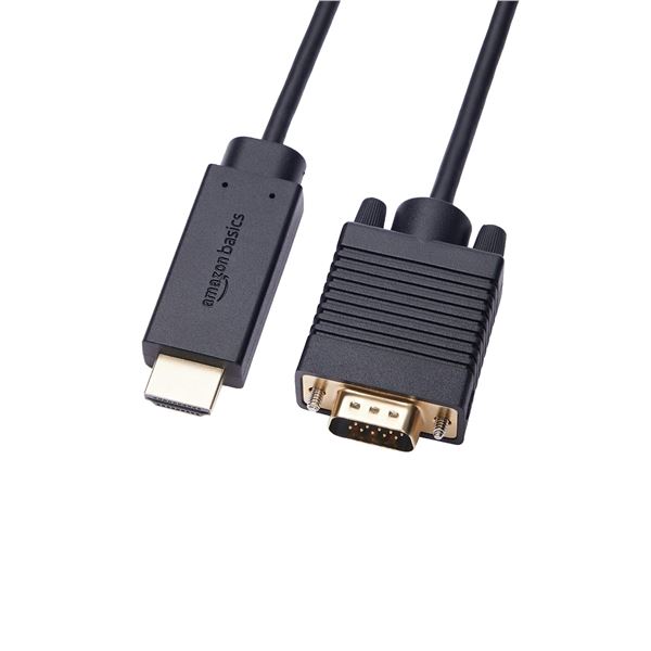 NEW AMAZON BASICS HDMI TO VGA CABLE GOLD PLATED
