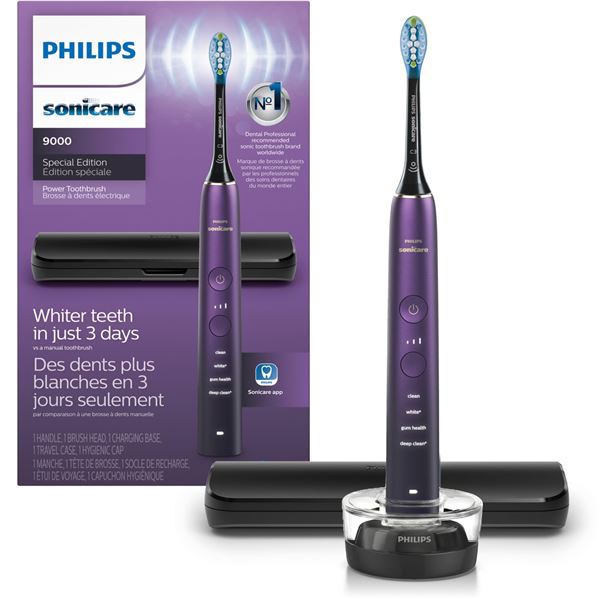 REPACKEDPHILIPS SONICARE 9000 DIAMOND CLEAN PURPLE