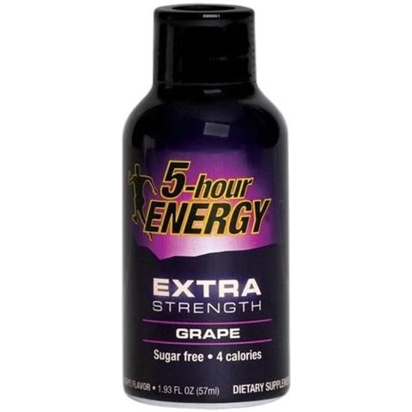 NEW 4PK 5 HOUR ENERGY EXTRA STRENGTH GRAPE FLAVOR