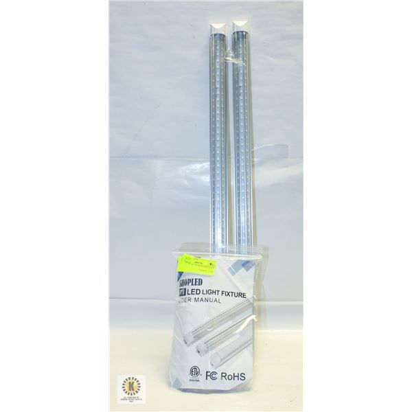 NEW SET OF 2 T8 SHOP LED LIGHT FIXTURES