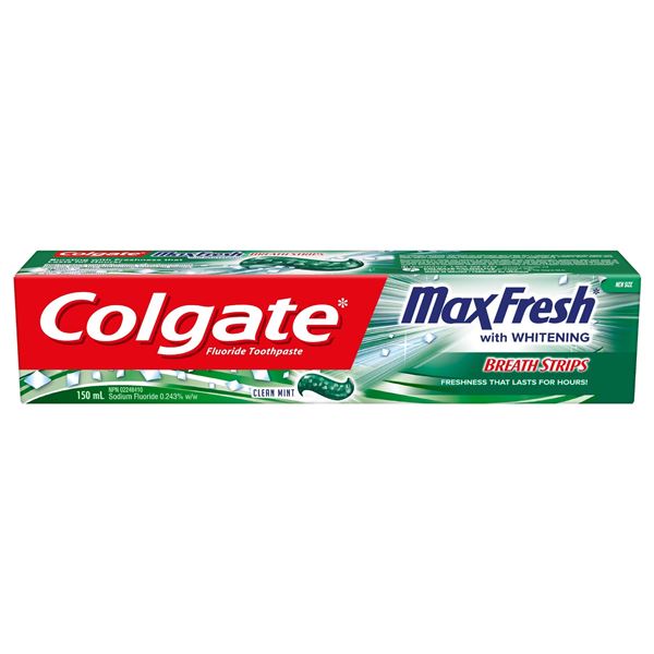 NEW 150ML COLGATE MAX FRESH BREATH STRIPS
