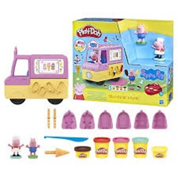 NEW 227G PLAY-DOH PEPPAS ICE CREAM PLAYSET