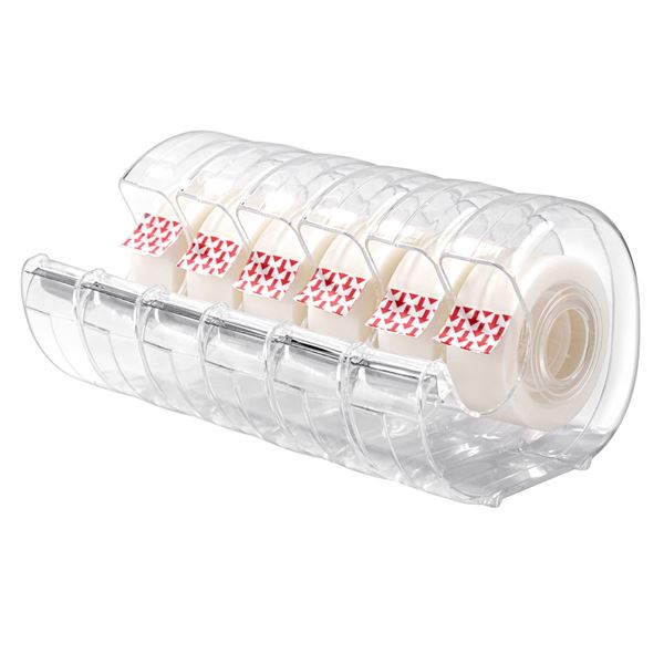 NEW AMAZON BASICS 6 PACK TAPE AND REFILLABLE DISPE