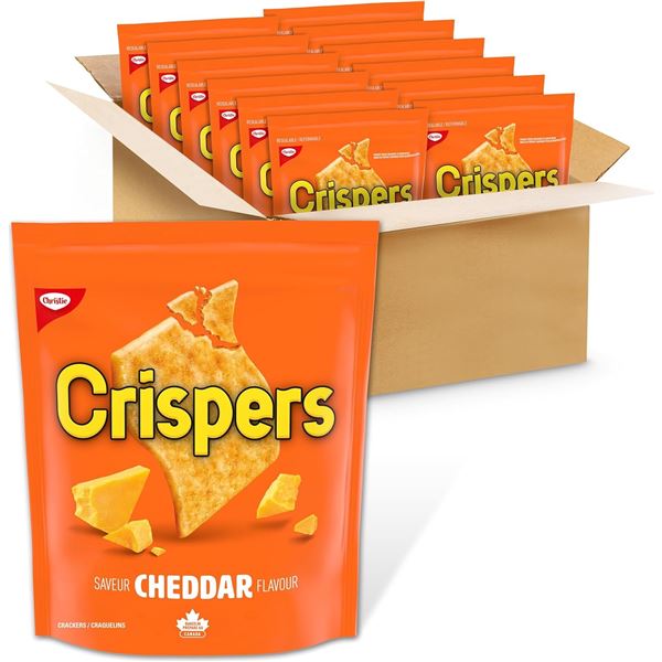 CASE OF CRISPERS CHEDDAR FLAVOR SALTY SNACKS
