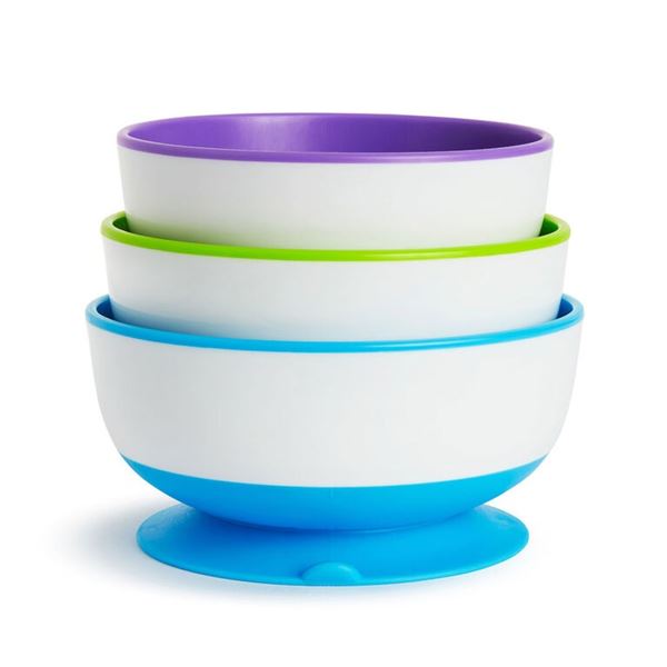 NEW MUNCHKIN 3 SUCTION BOWLS STAY PUT