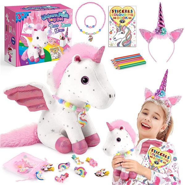 NEW UNICORN PLUSH TOY SET