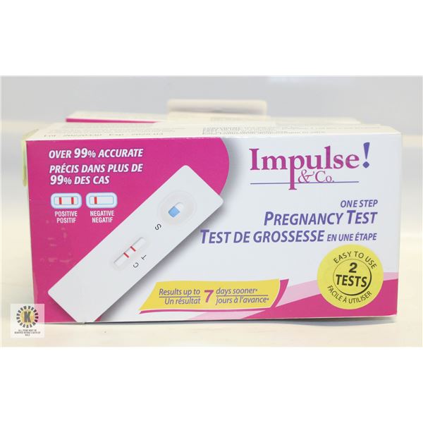 5 BOXES OF IMPULSE & CO ONE STEP PREGNANCY TEST
