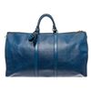 Louis Vuitton Blue Epi Leather Keepall 55 Travel Bag