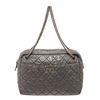 Chanel Grey Leather 2.55 Large Reissue Camera Shoulder Bag