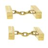 Image 3 : Tiffany & Co. 18k Yellow Gold Textured Polished Geometric Dual Box Men Cufflinks