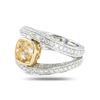 3.55 ctw UNHEATED Yellow Sapphire and 2.35 ctw Diamond 18K White and Yellow Gold