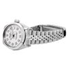 Image 4 : Rolex Ladies Stainless Steel White Diamond Dial Smooth Bezel Date Watch 26MM