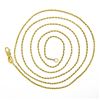Image 3 : Classic Italian 14K Yellow Gold 26" 1.3mm Thin Petite Long Rope Chain Necklace