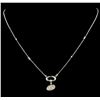 0.68 ctw Diamond Necklace - 14KT White Gold