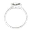 Image 9 : NEW Platinum GIA 1.06 ctw Pear Sideways Bezel Diamond Solitaire Engagement Ring