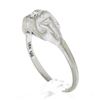 Image 7 : Antique Art Deco 14k White Gold Old European Cut Diamond Solitaire Promise Ring