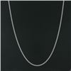 Image 4 : NEW Unisex Solid 14k White Gold 2.3mm Miami Cuban Curb Link 20" Chain Necklace