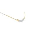 Image 4 : 14kt TT Diamond Necklace 5 @ 1.00 cts
