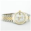 Image 4 : Rolex Mens Two Tone Yellow Gold And Stainless Steel White Diamond 36MM Datejust