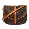 Image 1 : Louis Vuitton Brown Monogram Leather Saumur 35 Shoulder Bag