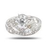 Image 3 : 1.23 ctw H COLOR SI3 CLARITY CENTER Diamond Platinum Ring (2.22 ctw Diamonds)