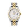 Image 2 : Rolex Mens Two Tone Sapphire Quickset Cream Arabic Dial Datejust With Rolex Box
