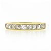 Image 4 : NEW 18k Yellow Gold 2.0 ctw French Cut Channel Diamond Stack Wedding Band Ring