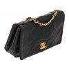 Image 2 : Chanel Black Leather Mini Full Flap Shoulder Bag