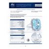 Image 3 : 8.01 ctw Aquamarine and 0.35 ctw Diamond Platinum Ring