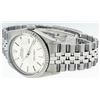 Image 5 : Rolex Mens Stainless Steel 36MM Silver Index Engine Turn Datejust Wristwatch
