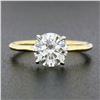 Image 3 : New 18K Gold & Platinum GIA 1.51 ctw IDEAL Round Diamond Solitaire Engagement Ri