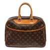 Louis Vuitton Brown Monogram Canvas Deauville Satchel Bag